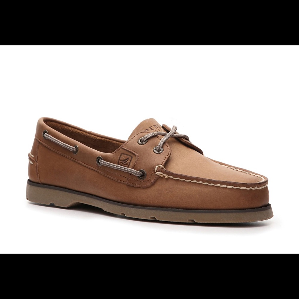 Men’s 10 Tan Sperry Leeward Boat Shoe - NEVER WORN